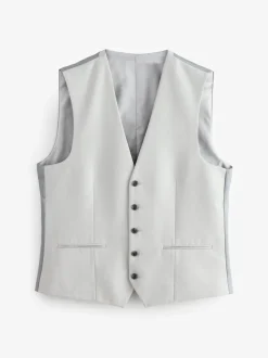 neutre - Gilet de costume texturé