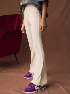 neutre - Leggings évasés à côtes (3-16ans)