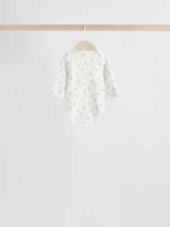 neutre - Lot de 5 bodys bébé à manches longues 100 % coton