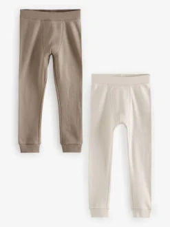 neutre - Lot de 2 leggings thermiques (2-16ans)