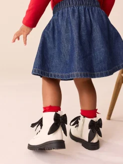 neutre - Minnie Mouse bottines à lacets avec nœud