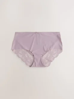 neutre - No VPL Lace Back Briefs 5 Pack