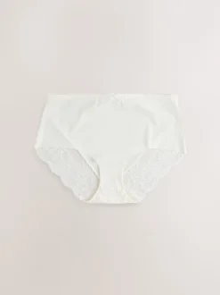 neutre - No VPL Lace Back Briefs 5 Pack