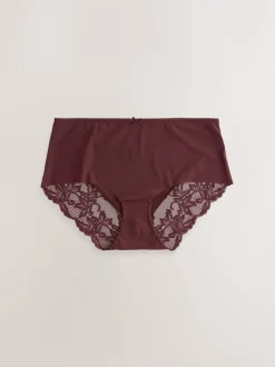 neutre - No VPL Lace Back Briefs 5 Pack