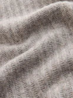 neutre - Polo à manches longues en maille côtelée confortable avec laine