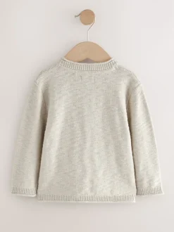 neutre - Pull tricoté Henleys (3mths-7yrs)
