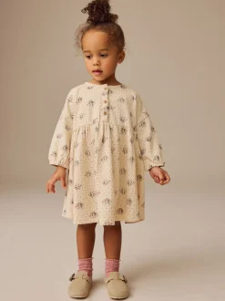 neutre - Robe à manches longues en jersey (3mths-7yrs)