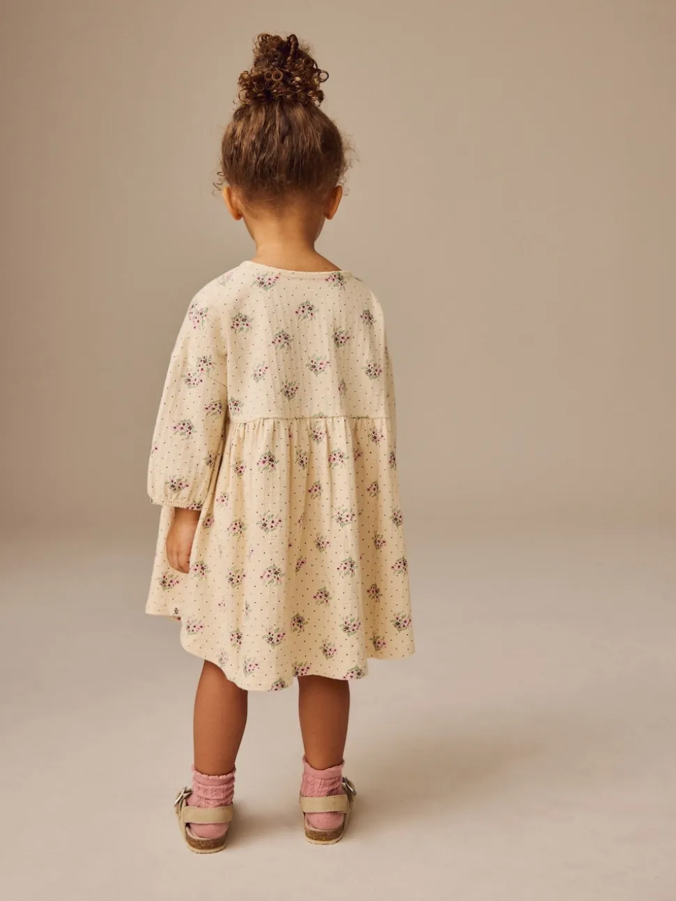 neutre - Robe à manches longues en jersey (3mths-7yrs)