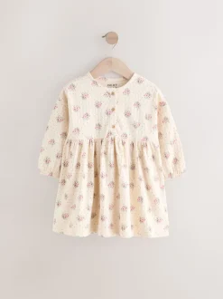 neutre - Robe à manches longues en jersey (3mths-7yrs)