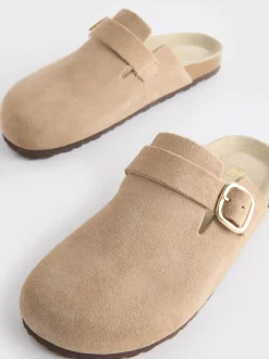 neutre - sabots en cuir avec semelle plantaire