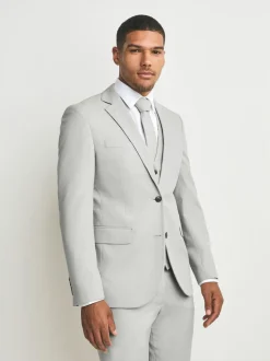 neutre - Slim Fit (Slim Fit) - Veste de costume texturée