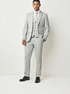 neutre - Slim Fit (Slim Fit) - Veste de costume texturée