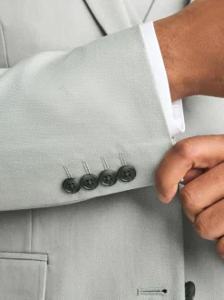 neutre - Slim Fit (Slim Fit) - Veste de costume texturée