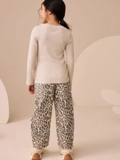 neutre - Top côtelé à manches longues (3-16ans)