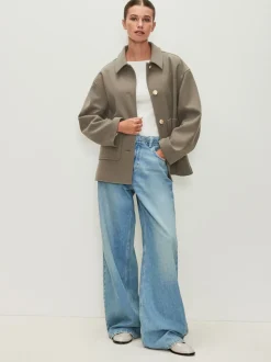 neutre - Veste brossée à col