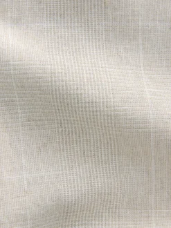 neutre - Veste de costume à carreaux en lin Blend coupe régulière