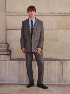 neutre - Veste de costume Double boutonnage en Blend de laine mérinos