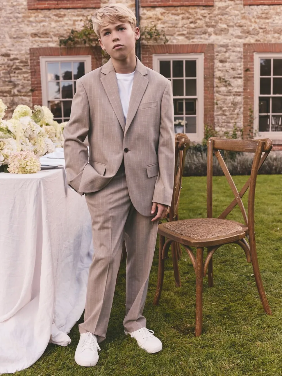 neutre - Veste de costume rayée (3-16ans)