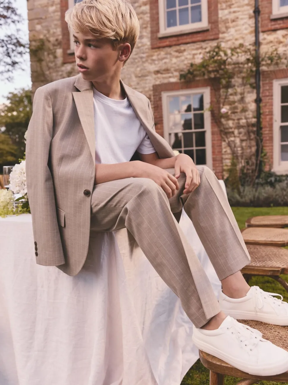 neutre - Veste de costume rayée (3-16ans)