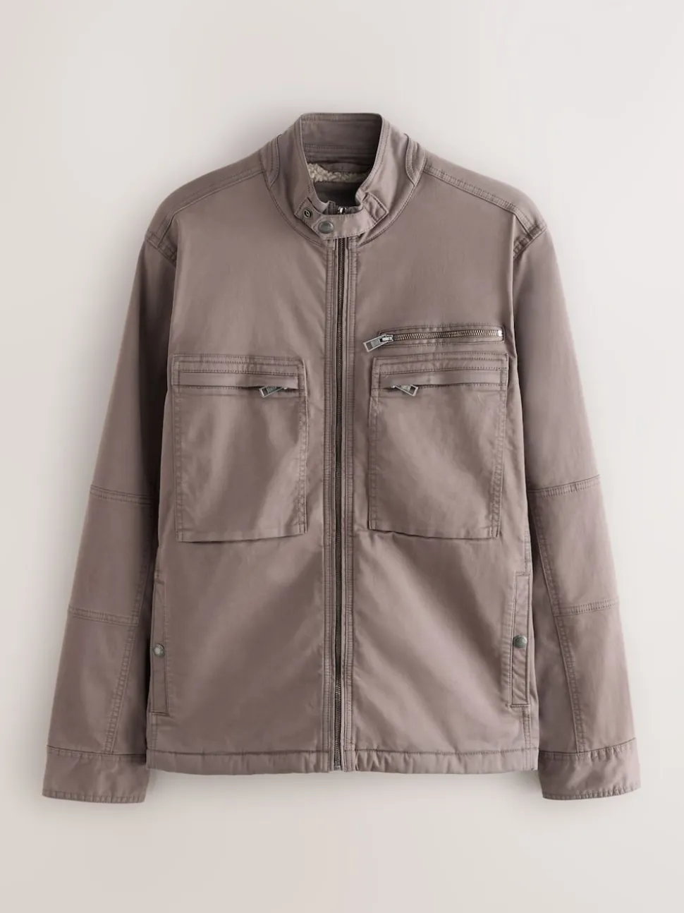 neutre - Veste zippée doublée de peau de mouton