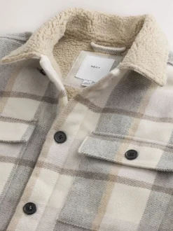 neutre - Vérifier Borg Lined Shacket