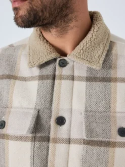 neutre - Vérifier Borg Lined Shacket