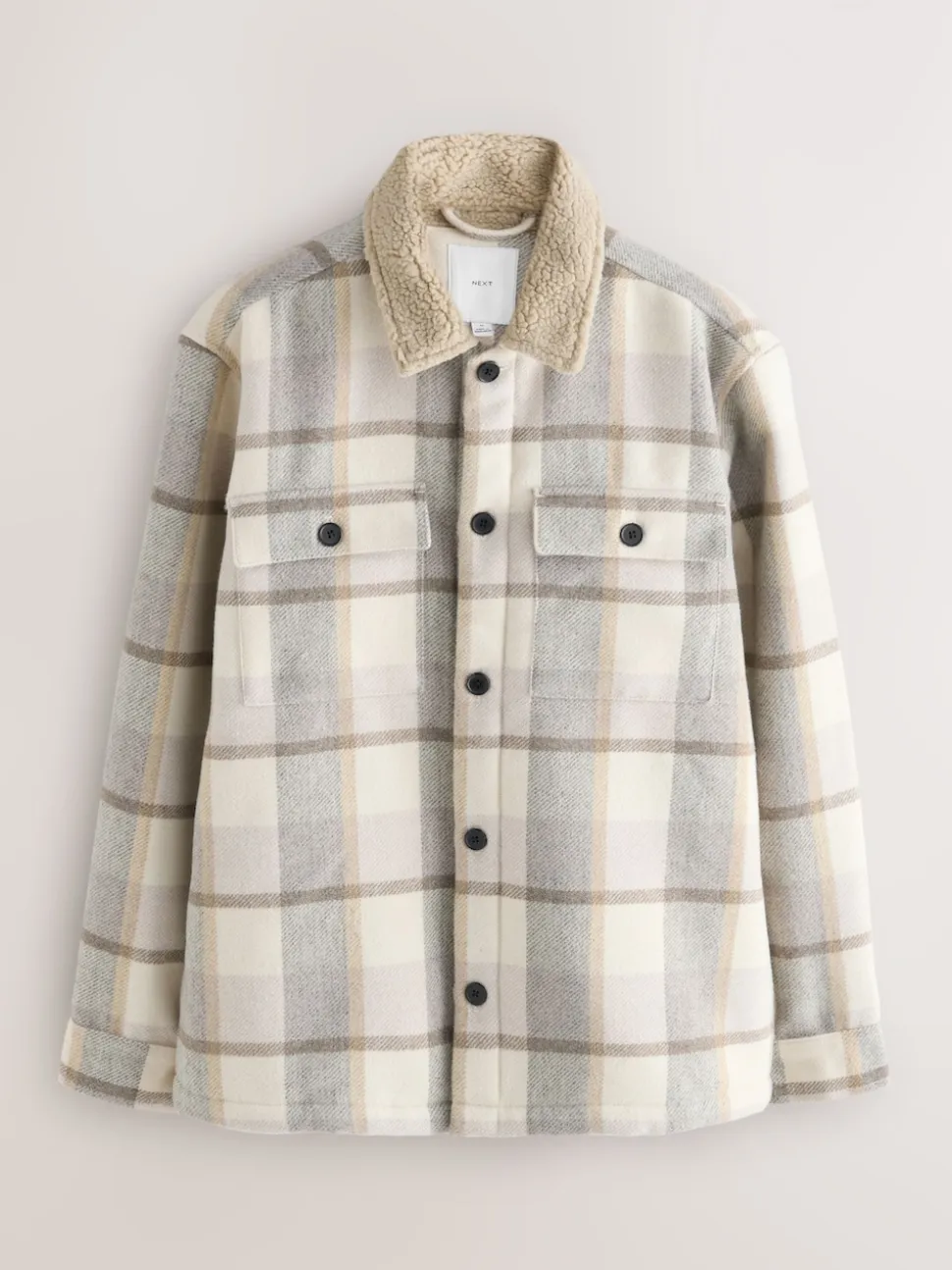 neutre - Vérifier Borg Lined Shacket