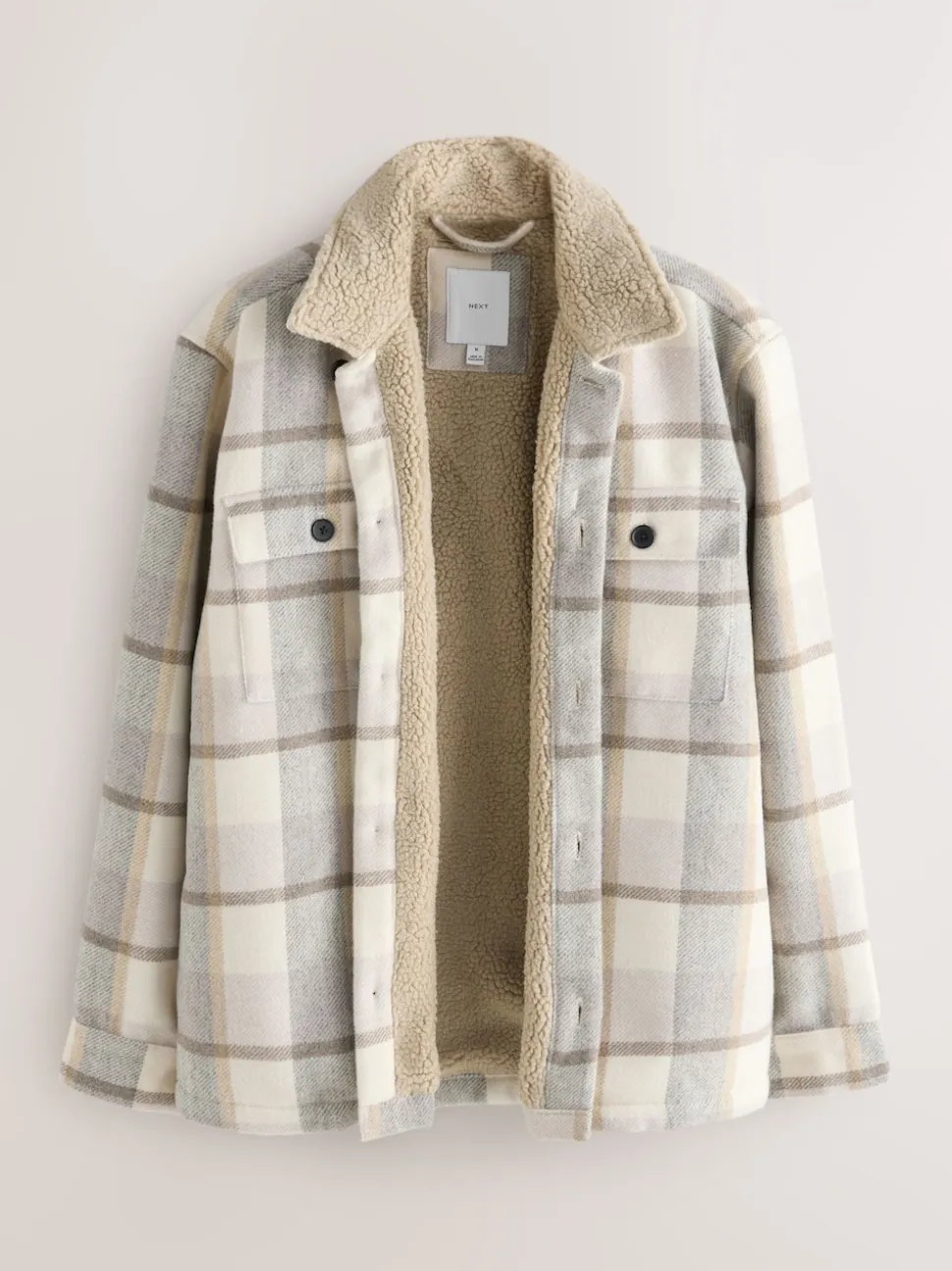 neutre - Vérifier Borg Lined Shacket