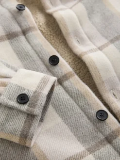 neutre - Vérifier Borg Lined Shacket