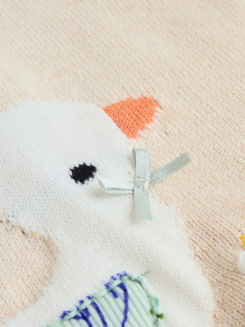 Neutre canard/Vert sauge Ditsy - Pull et Leggings en maille Bébé Ensemble 2 Pièces (0mois-3ans)