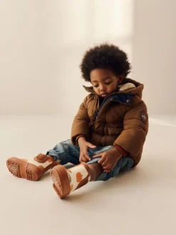 Neutre citrouille Halloween - Bottines en caoutchouc avec doublure chaude