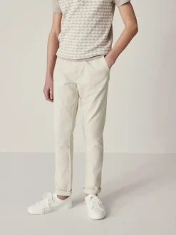 Neutre écru - Pantalon chino extensible (3-17ans)