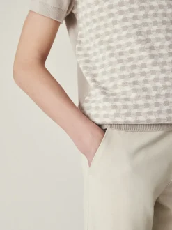 Neutre écru - Pantalon chino extensible (3-17ans)