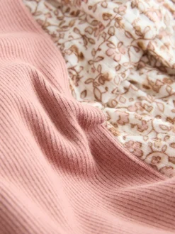 Neutre Ditsy Fleuri - Ensemble chemisier et legging à manches longues (3mois-7ans)