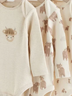 Neutre Hamish - Lot de 3 bodies bébé à manches longues
