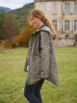 Neutre imprimé léopard - Imperméable de Grossesse et de portage Seraphine 3-en-1