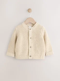 Neutre Milk Club - Cardigan épais brodé en maille pour bébé