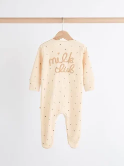 Neutre Milk Club - Lot de 3 dors-bien bébé à fermeture éclair bidirectionnelle 100 % coton (0mois -2ans)