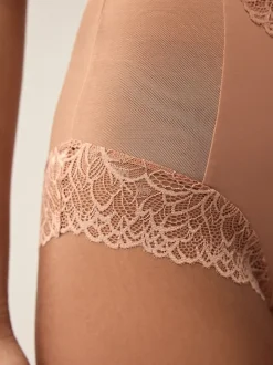 Neutre/marron fauve - Slips gainants fermes pour le contrôle du ventre