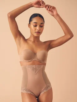 Neutre/marron fauve - Slips gainants fermes pour le contrôle du ventre