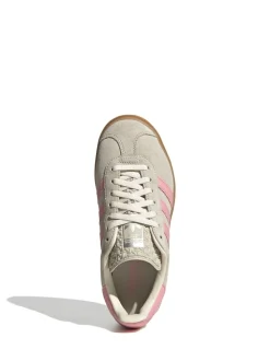 Neutre/Rose - Baskets Adidas Originals Gazelle Bold Lace Junior