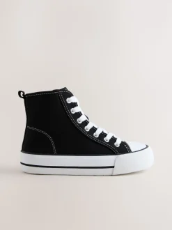 Noir - À lacets High Top Trainers