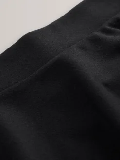 Noir - 2 Pack Pull-On Jersey Extensible School Skater Jupes (3-17yrs)