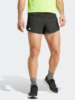 Noir - Adidas Adizero Essentials Running Split Shorts