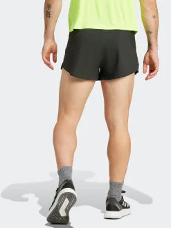 Noir - Adidas Adizero Essentials Running Split Shorts