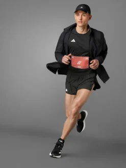 Noir - Adidas Adizero Essentials Running Split Shorts