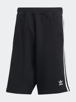 Noir - adidas Originals Adicolor 3- Shorts Rayure