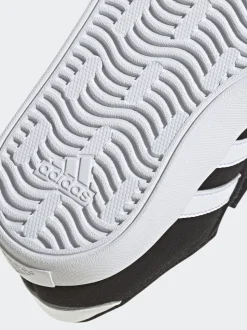 Noir - adidas Vl Cour 3.0 Baskets bébé à crochets et boucles