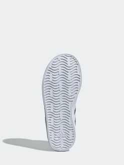 Noir - adidas Vl Cour 3.0 Baskets enfant à crochets et boucles