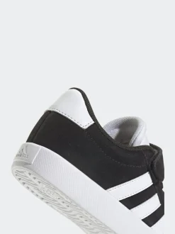 Noir - adidas Vl Cour 3.0 Baskets enfant à crochets et boucles